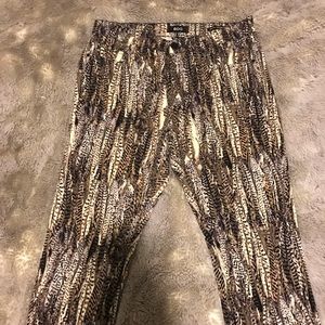 BDG High Rise Cigarette Ankle Patterned Jeans